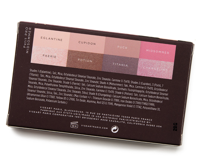 Viseart Midsommer Petit Pro Palette