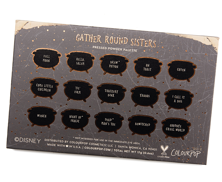 ColourPop Gather Round Sisters 15-Pan Shadow Palette