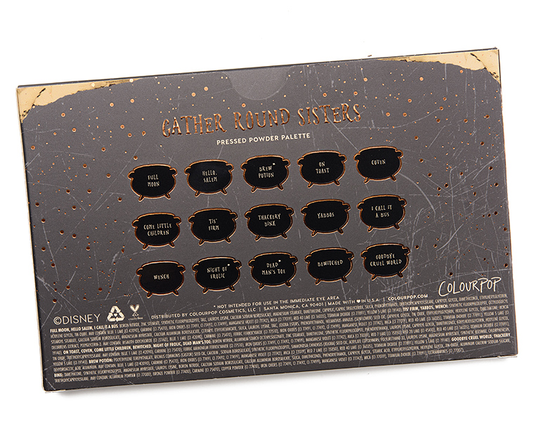 ColourPop Gather Round Sisters 15-Pan Shadow Palette