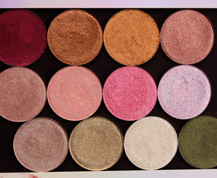 Give Me Glow Swatches: Foiled Pressed Shadows (x31)