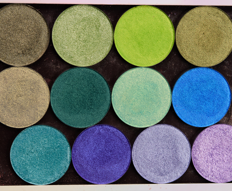 Give Me Glow Swatches: Foiled Pressed Shadows (x31)