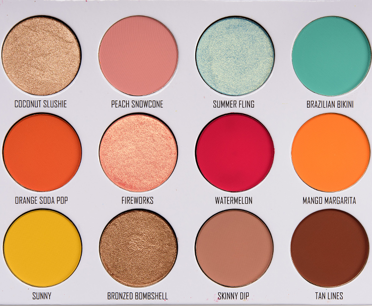 Give Me Glow Summer Vibes 12-Pan Pressed Pigment Palette