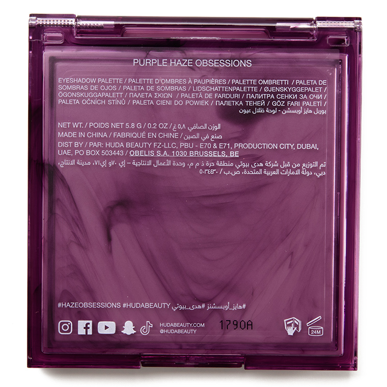 Huda Beauty Purple Haze Obsessions Eyeshadow Palette