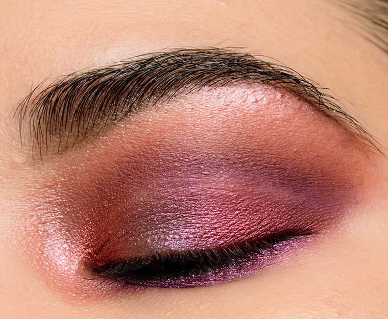 Over Smashbox 24HR Eyeshadow Primer; applied shimmers with fingertip