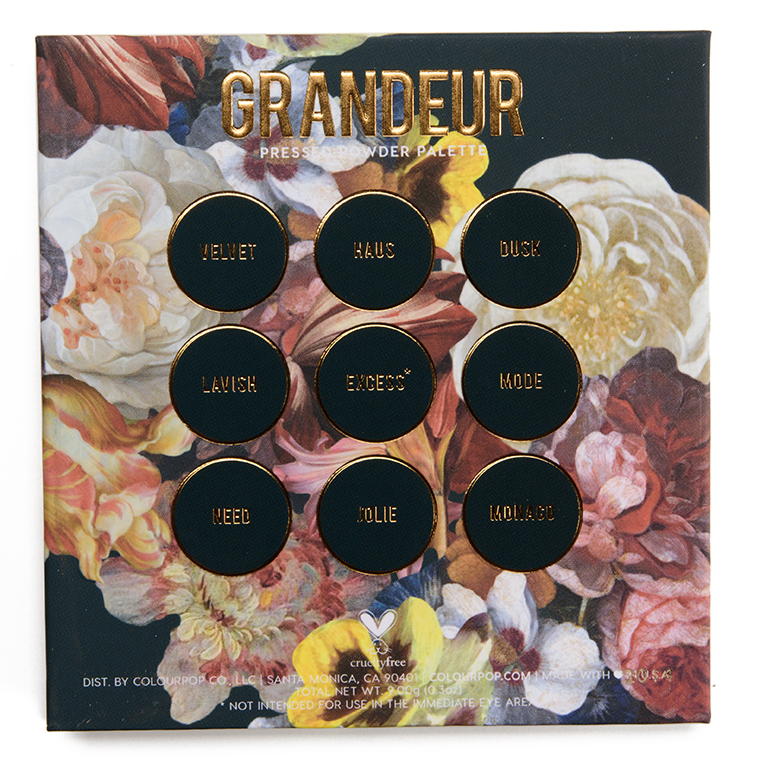 ColourPop Grandeur 9-Pan Pressed Powder Palette