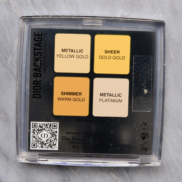 Dior Pure Gold (003) Backstage Glow Face Palette