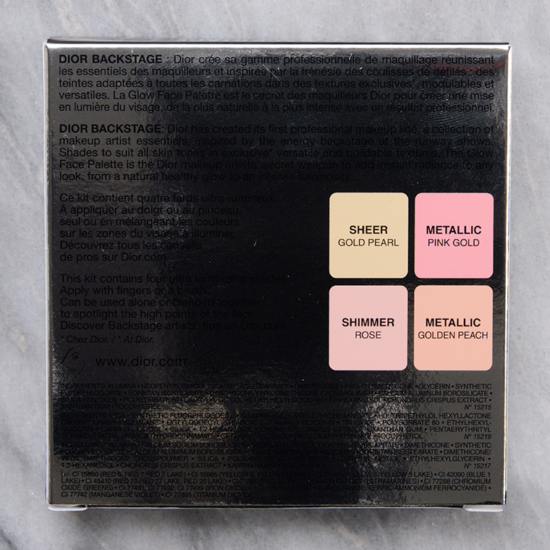 Dior Rose Gold (004) Backstage Glow Face Palette Review & Swatches