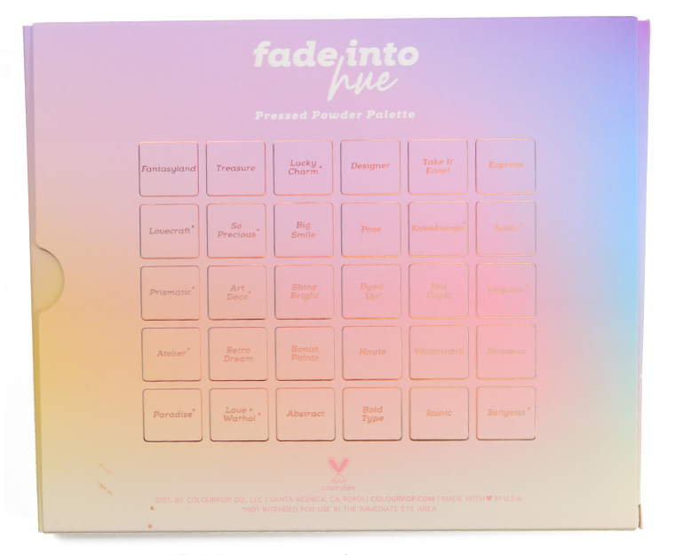 ColourPop Fade Into Hue 30-Pan Shadow Palette
