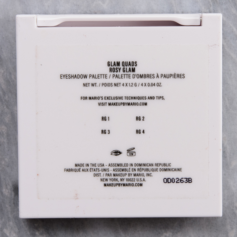 Makeup by Mario Rosy Glam Glam Eyeshadow Quad