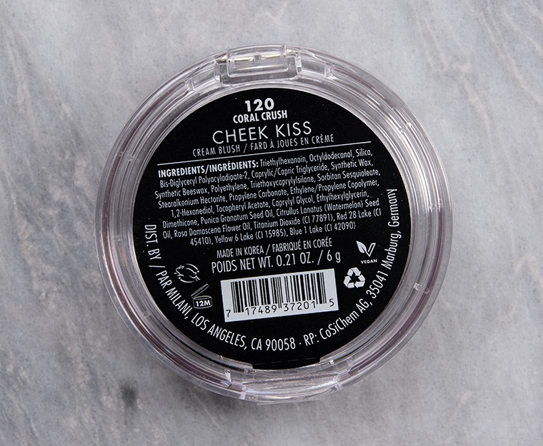 Milani Coral Crush Cheek Kiss Cream Blush