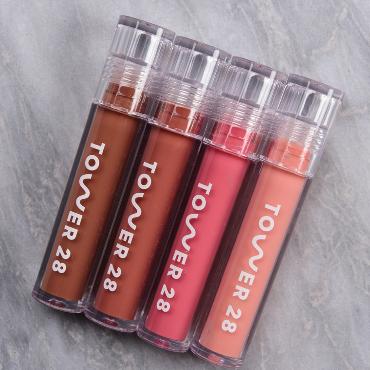 Tower 28 Shineon Jelly Lip Gloss Swatches X9