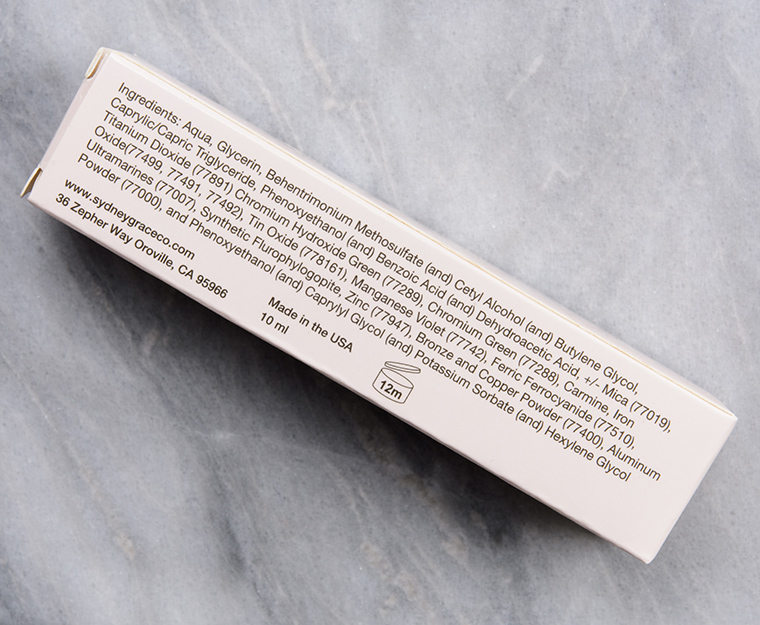 Sydney Grace Cream Shadow (2020)
