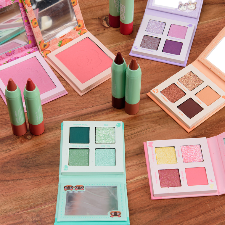ColourPop x Animal Crossing Collection Swatches