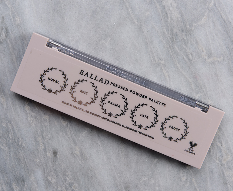 ColourPop Ballad 5-Pan Pressed Powder Palette