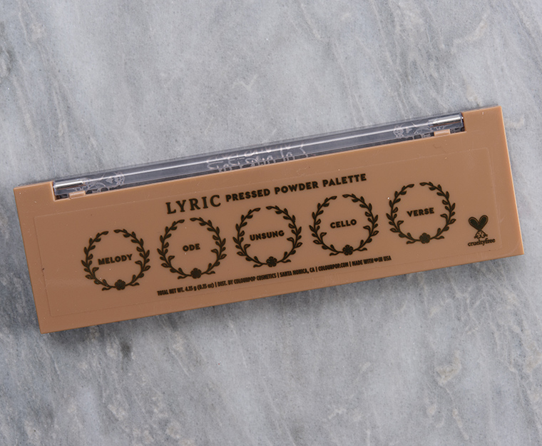 ColourPop Lyric 5-Pan Pressed Powder Palette