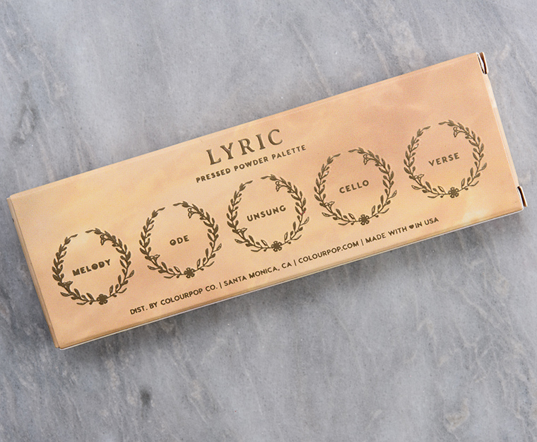 ColourPop Lyric 5-Pan Pressed Powder Palette