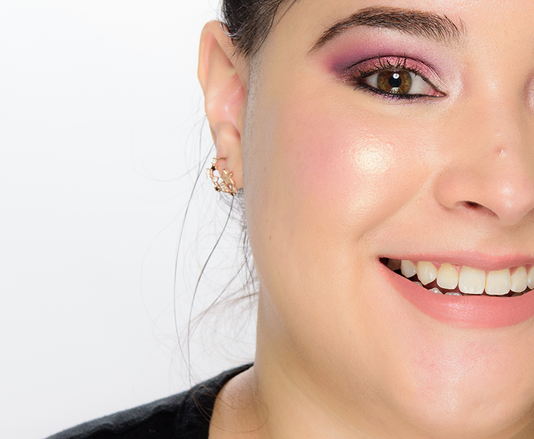 Natasha Denona Pink and Golden Champagne Glow Impact Powder