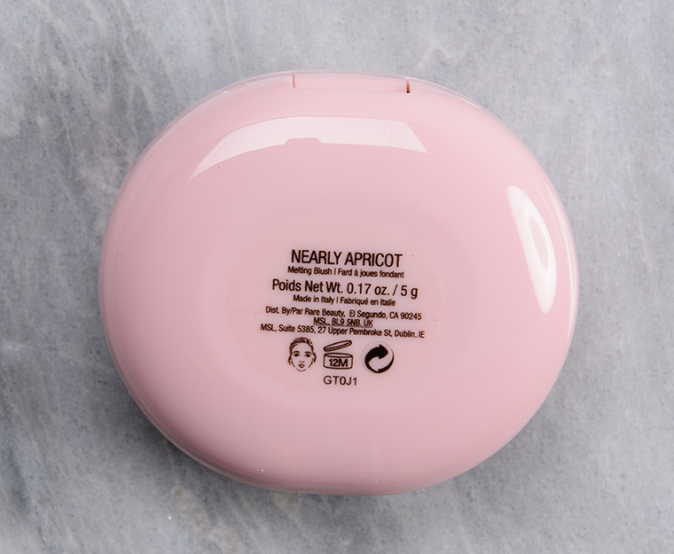 Rare Beauty Nearly Apricot Stay Vulnerable Melting Cream Blush