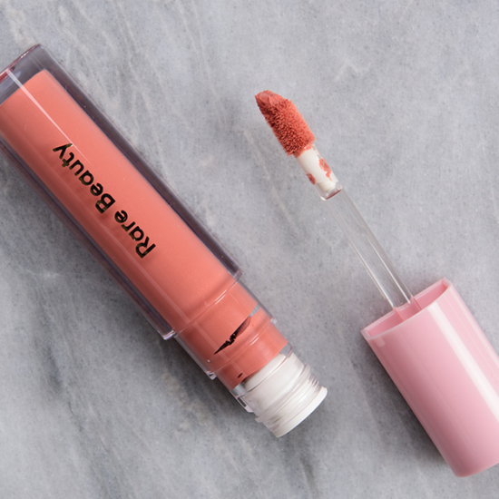 Rare Beauty Nearly Apricot Stay Vulnerable Liquid Eyeshadow