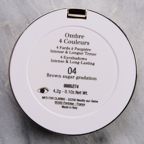 Clarins Brown Sugar Eyeshadow Quad Review & Swatches