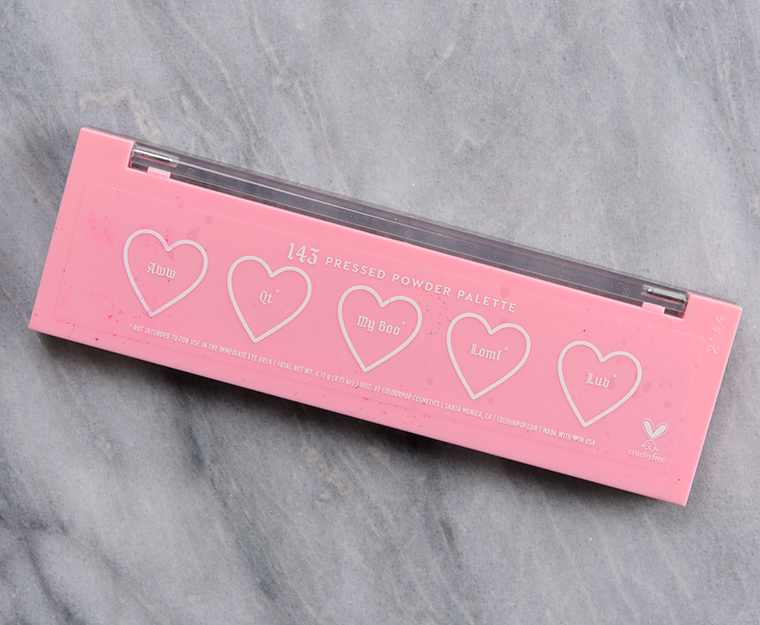 ColourPop 143 5-Pan Pressed Powder Palette