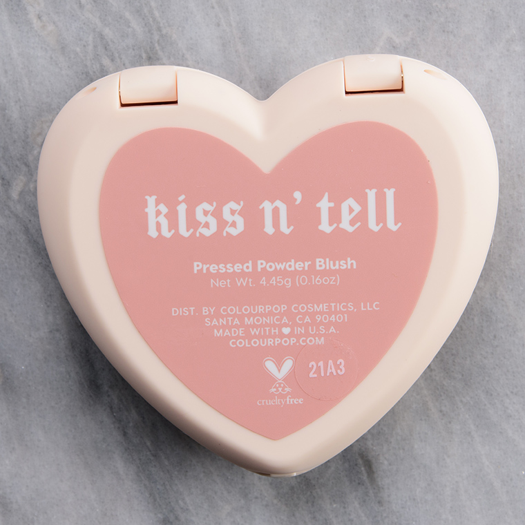 ColourPop Kiss n' Tell Pressed Powder Blush