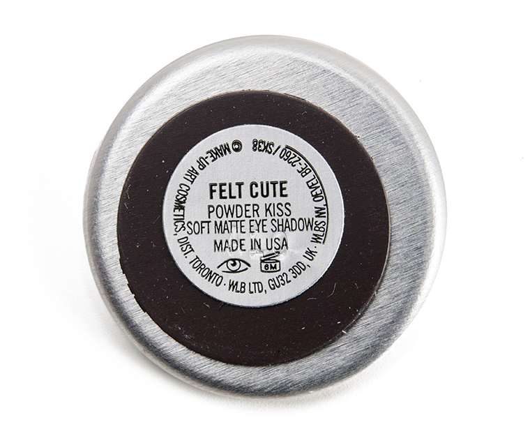 MAC Felt Cute Powder Kiss Soft Matte Eyeshadow