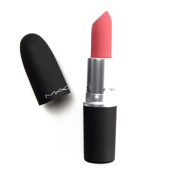 MAC Sheer Outrage Powder Kiss Lipstick Review & Swatches