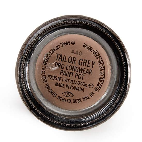 MAC Tailor Grey Pro Longwear Paint Pot Review & Swatches