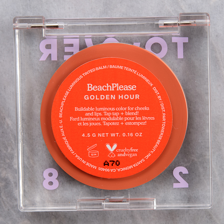 Tower 28 Golden Hour BeachPlease Lip + Cheek Tinted Balm