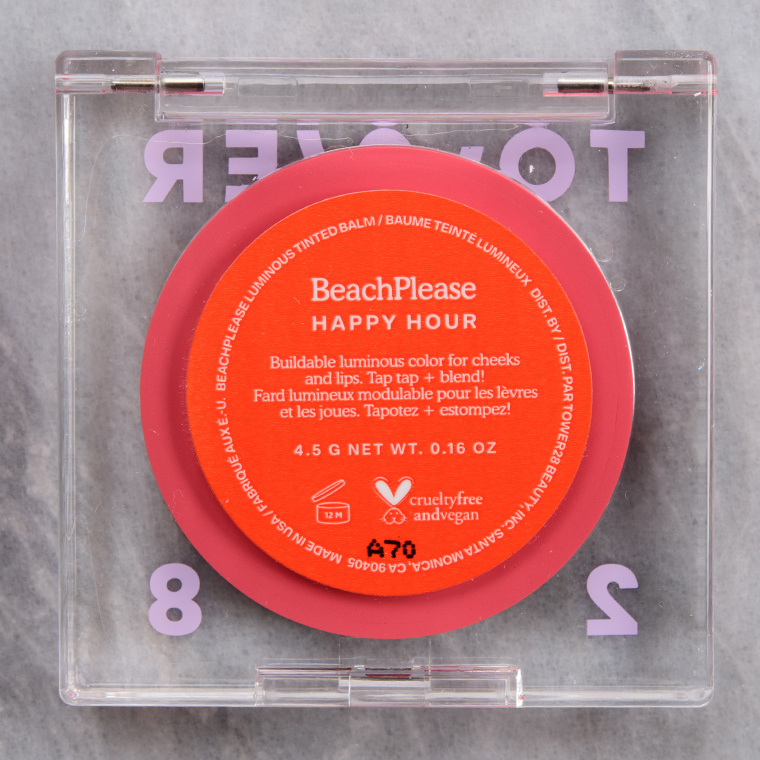 Tower 28 Happy Hour BeachPlease Cream Blush Review Swatches FRE 