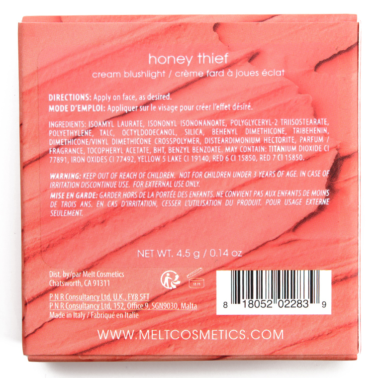 Melt Cosmetics Honey Thief Cream Blushlight