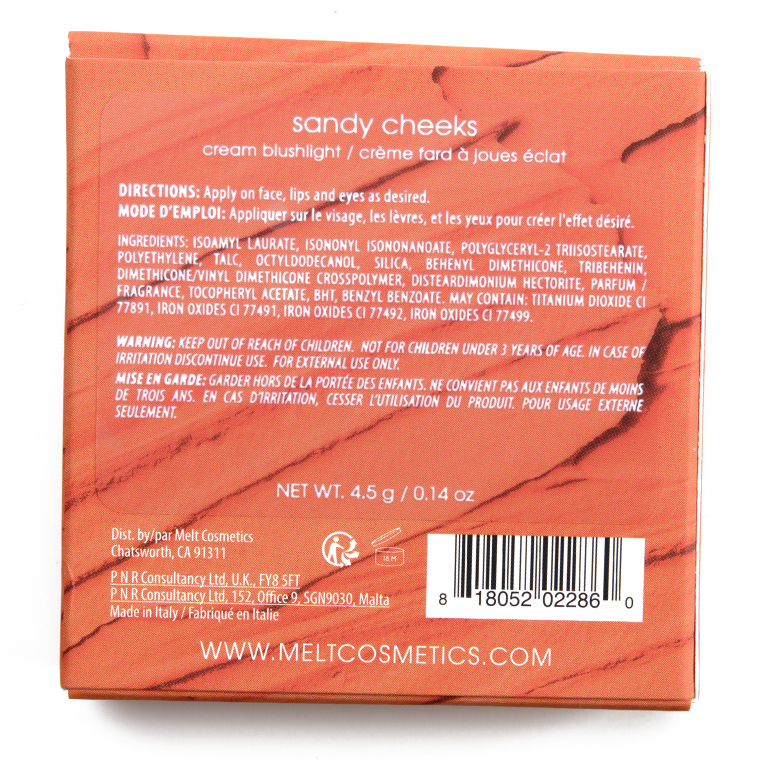 Melt Cosmetics Sandy Cheeks Cream Blushlight