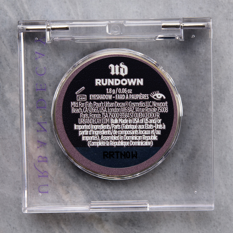 Urban Decay Rundown 24/7 Eyeshadow