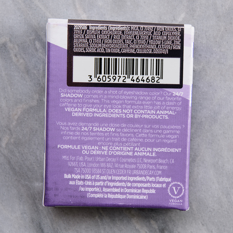 Urban Decay Rundown 24/7 Eyeshadow