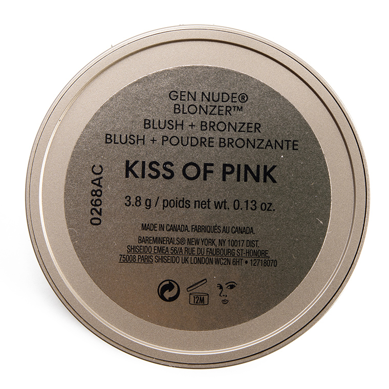 bareMinerals Kiss of Pink Gen Nude Blonzer Blush and Bronzer