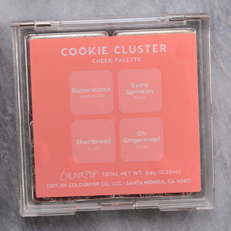ColourPop Cookie Cluster 4-Pan Cheek Palette