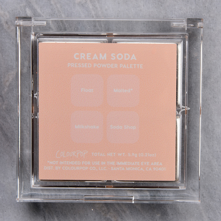 ColourPop Cream Soda Pressed Powder Shadow Quad