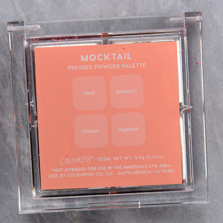 ColourPop Mocktail Pressed Powder Shadow Quad
