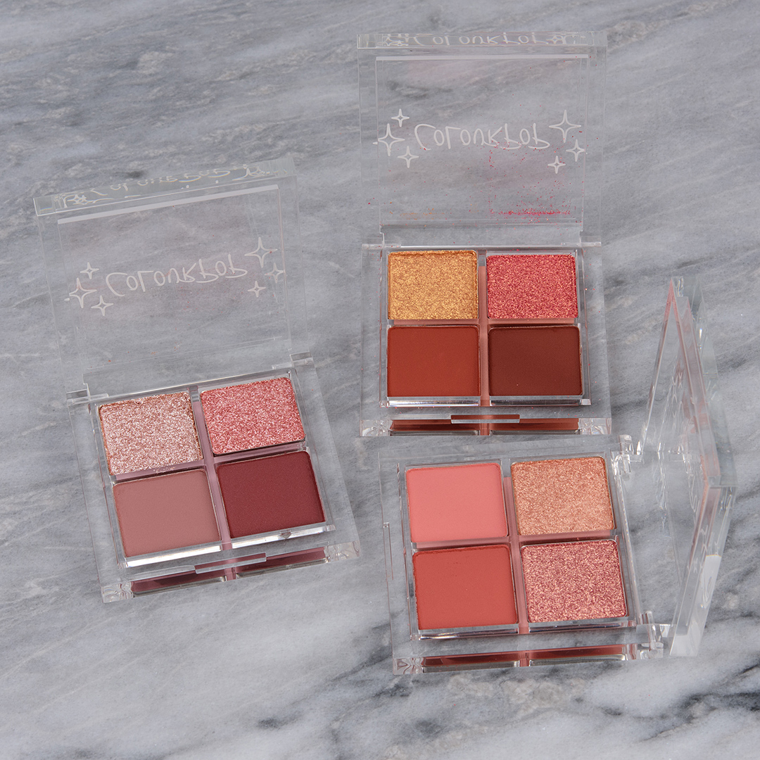 ColourPop Eyeshadow Quad Swatches