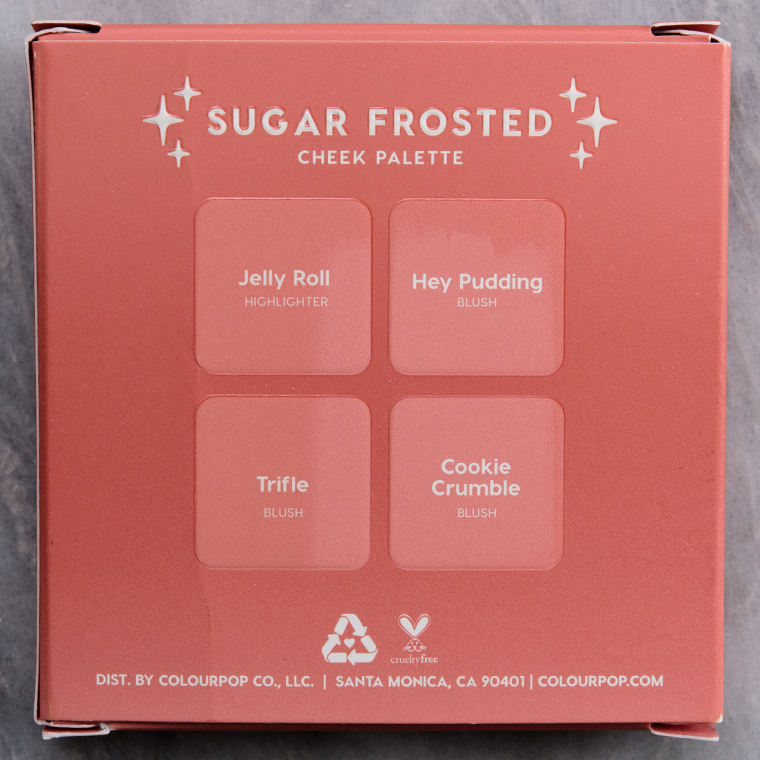 ColourPop Sugar Frosted 4-Pan Cheek Palette
