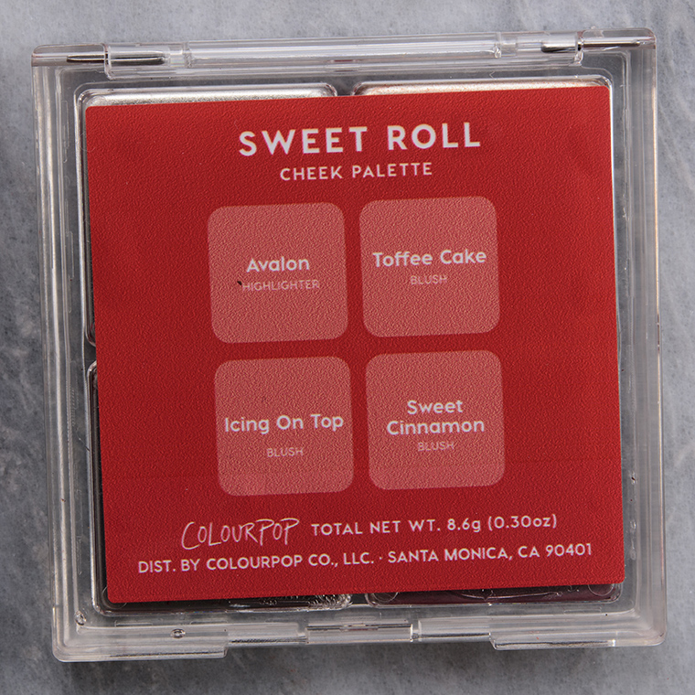 ColourPop Sweet Roll 4-Pan Cheek Palette