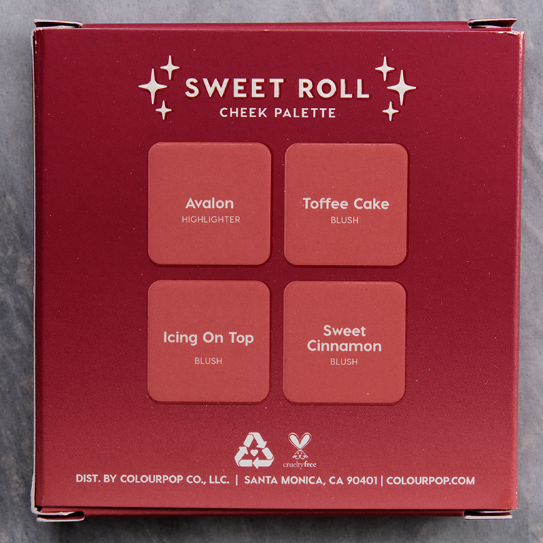 ColourPop Sweet Roll 4-Pan Cheek Palette