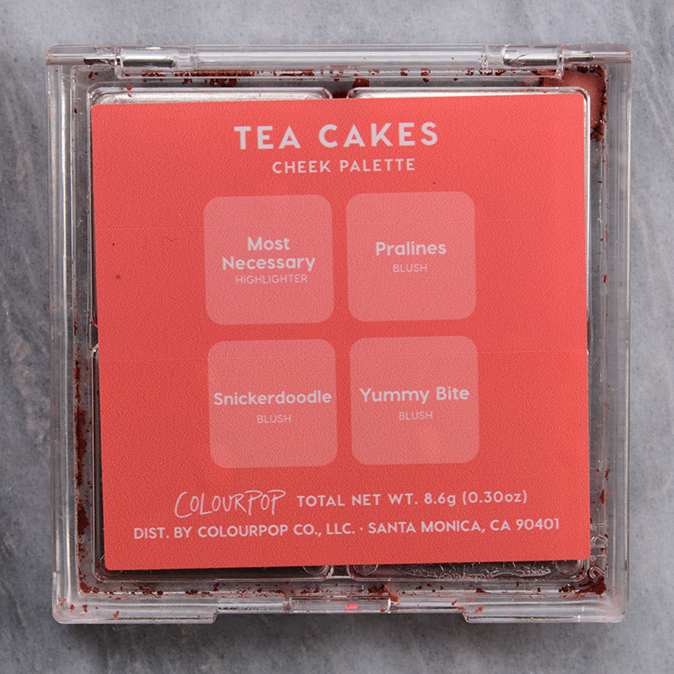 ColourPop Tea Cakes 4-Pan Cheek Palette