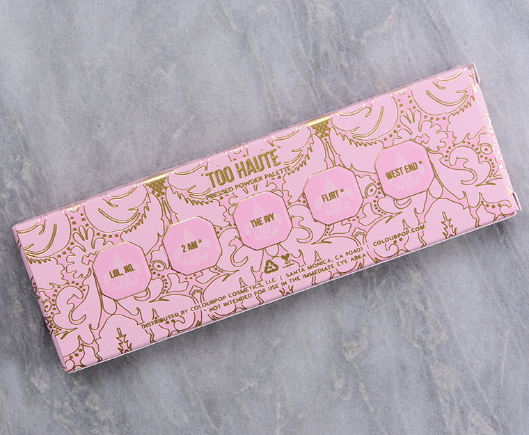 ColourPop Too Haute 5-Pan Pressed Powder Palette