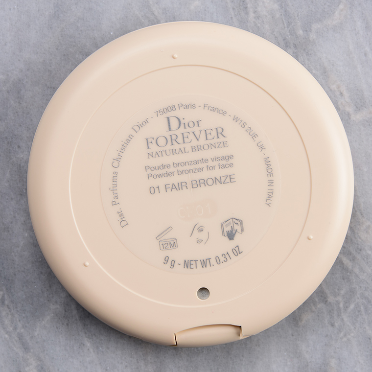 Dior Fair Bronze (01) Dior Forever Natural Bronze