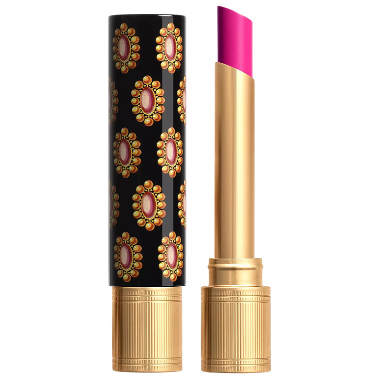 Gucci Beauty Vantine Fucshia (402) Rouge de Beaute Brillant Glow and Care Lipstick