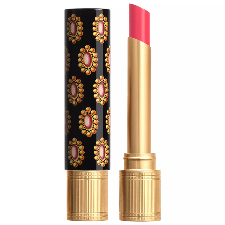 Gucci Beauty Princess Naram Rose (412) Rouge de Beaute Brillant Glow and Care Lipstick