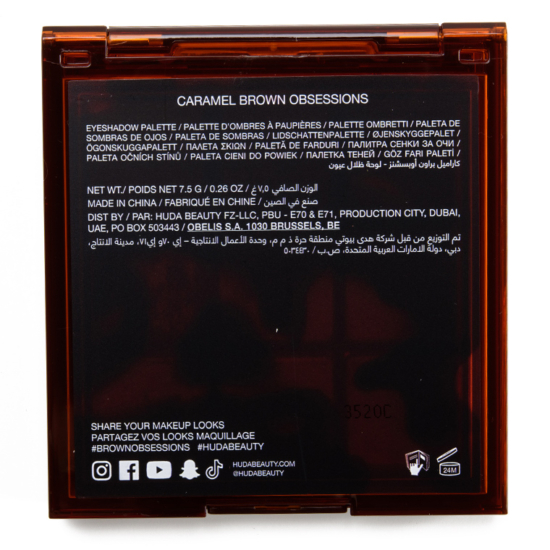 Huda Beauty Caramel Brown Obsessions Eyeshadow Palette Review & Swatches