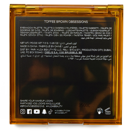 Huda Beauty Toffee Brown Obsessions Eyeshadow Palette Review & Swatches